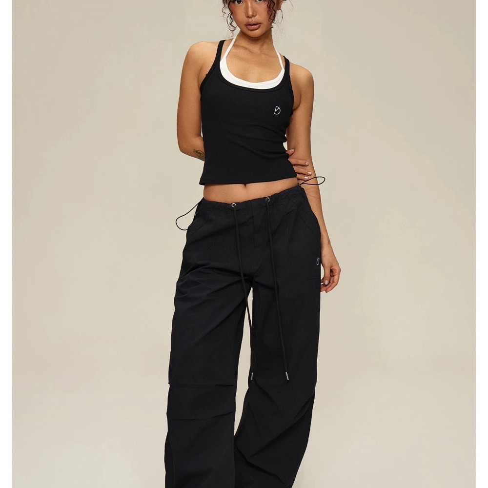 101-PASSION Black Baggy Work Pants – Size M (Authentic)